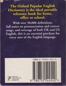 The Oxford Popular English Dictionary (New Edition)