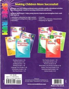 Spectrum Math Grade 2