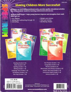 Spectrum Math Grade 1