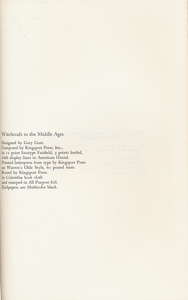 Witchcraft in the Middle Ages