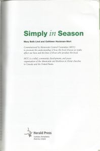 Simply In Season