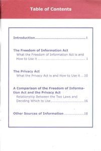 Your Right To Federal Records (Questions And Answers On The Freedom Of Information Act And The Privacy Act)