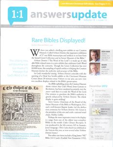 Answers Update (December 2012)