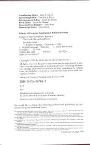 The Little, Brown Handbook (Second Edition)