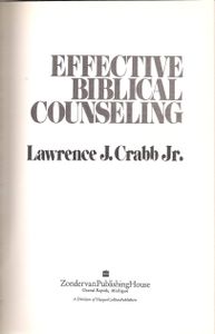 Effective Biblical Counseling