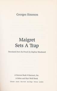 Maigret Sets a Trap
