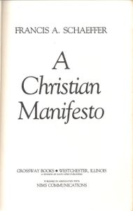 A Christian Manifesto