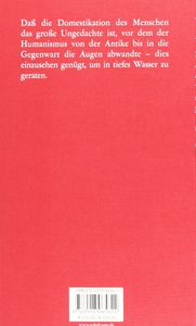 Regeln für den Menschenpark. Ein Antwortschreiben zu Heideggers Brief über den Humanismus
