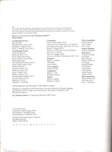 Writing & Grammar 8 For Christian Schools (Third Edition)