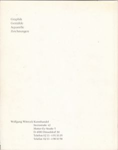 Wittrock 16 - Graphik, Gemälde, Aquarelle, Zeichnungen