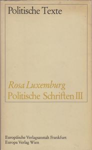 Politische Schriften III - Politische Texte