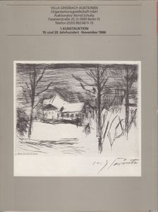 Villa Grisebach Auktionen - 1. Kunstauktion - 19. und 20. Jahrhundert 2 - Berlin 1986