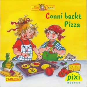 Conni backt Pizza