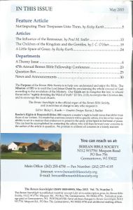 The Berean Searchlight (May 2015)