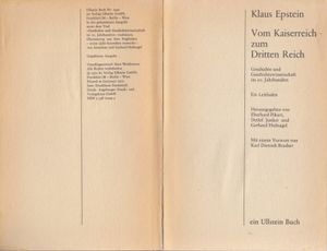 Vom Kaiserreich zum Dritten Reich - Geschichte und Geschichtswissenschaft im 20. Jahrhundert - Ein Leitfaden