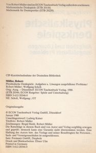 Physikalische Denkspiele - Aufgaben und Lösungen ausgefallener Probleme