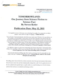Tomorrowland: Our Journey From Science Fiction To Science Fact