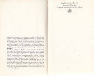 Und der Mensch schuf sich selbst - Das Wagnis der menschlichen Evolution