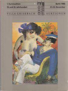 Villa Grisebach Auktionen - 1. Kunstauktion - 19. und 20. Jahrhundert 1 - Berlin 1986