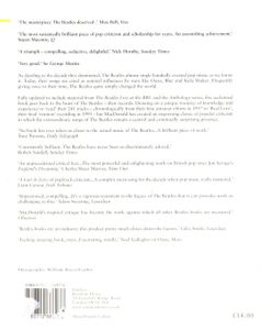 Revolution in the Head: The Beatles' Records and the Sixties