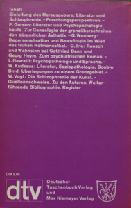 Literatur und Schizophrenie - Deutsche Texte