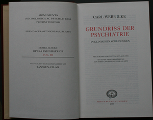 Grundriss der Psychiatrie in klinischen Vorlesungen