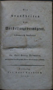 Die Krankheiten des Vorstellungsvermögens systematisch bearbeitet