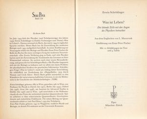 Was ist Leben? (Die lebende Zelle mit den Augen des Physikers betrachtet)