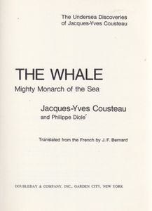 The Whale: Mighty Monarch of the Sea