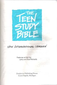 The Teen Study Bible (New International Version)