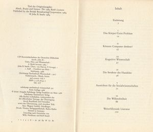 Geist, Hirn, Wissenschaft - Die Reith Lectures 1984