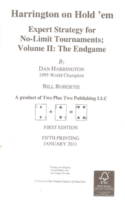 Harrington On Hold 'Em (Expert Strategy For No-Limit Tournaments Volume II: The Endgame)