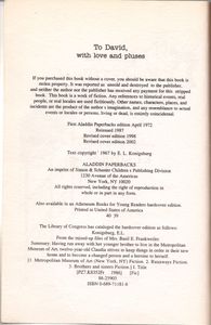 From The Mixed-Up Files Of Mrs. Basil E. Frankweiler