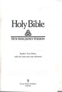 The New King James Version Holy Bible