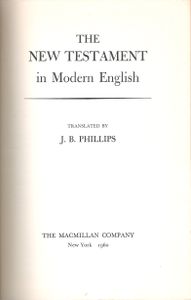 The New Testament In Modern English
