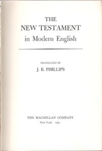 The New Testament In Modern English
