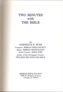 Two Minutes With The Bible (A Daily Devotional)