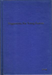 Suggestions for Young Pastors