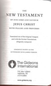 New Testament / Psalms / Proverbs
