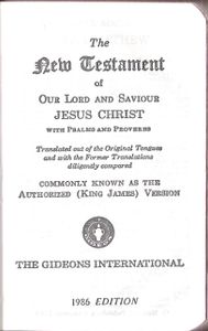 New Testament / Psalms / Proverbs