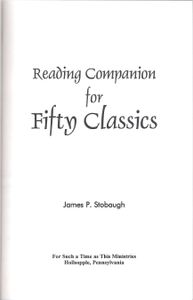 Reading Companion For Fifty Classics
