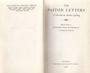The Paston Letters - A selection in modern spelling