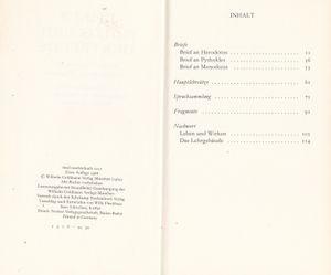 Philosophie der Freude - Briefe. Hauptlehrsätze. Spruchsammlung. Fragmente