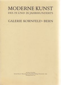 Galerie Kornfeld - Auktion 192 - Moderne Kunst des 19. und 20. Jahrhunderts