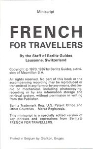 French For Travellers
