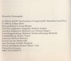 Tode eines Therapeuten