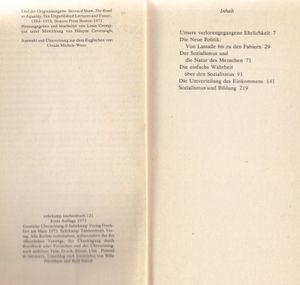 Der Sozialismus und die Natur des Menschen - Reden und Aufsätze aus den Jahren 1884-1918