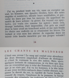 Les Chants de Maldoror. Poésies