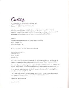 Curves Fitness & Weight Management Plan