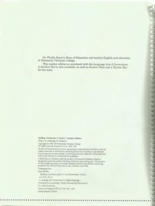 Spelling Vocabulary & Poetry 5 (Teacher Edition)